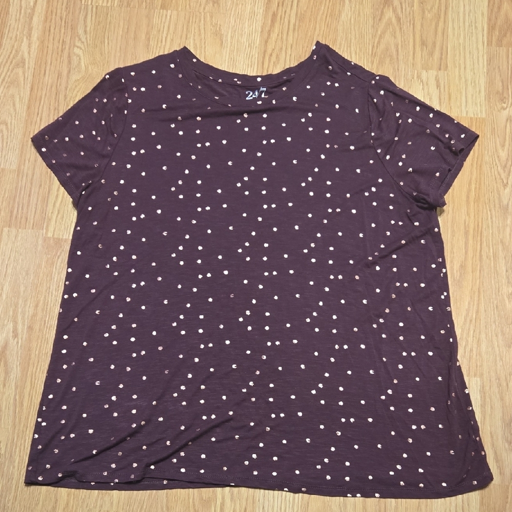 Maurices 24/7 Polka Dot Women's Top
